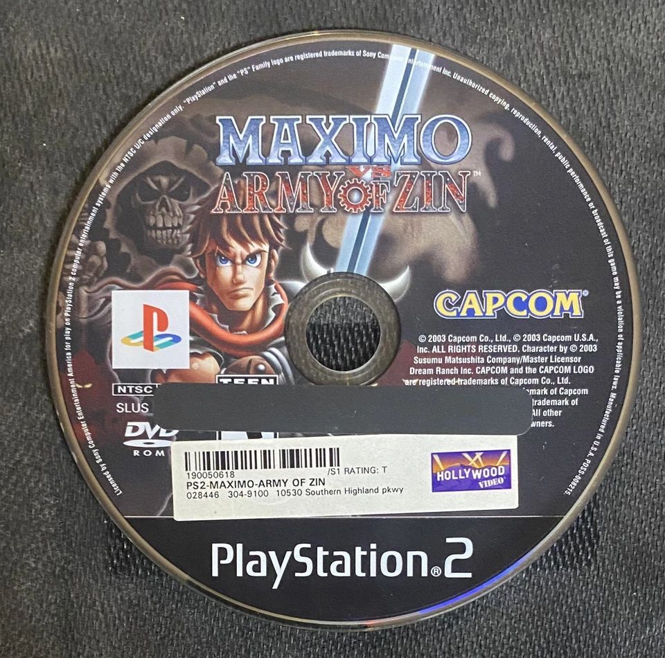 Maximo vs Army of Zin, PS2 Disc Only, Authentic Sony PlayStation 2 *Tested* - Image 1 of 1