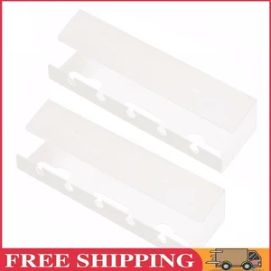 2Pcs Under Desk Cable Management Tray Cord Organizer for Home Office (White) - Afbeelding 1 van 9