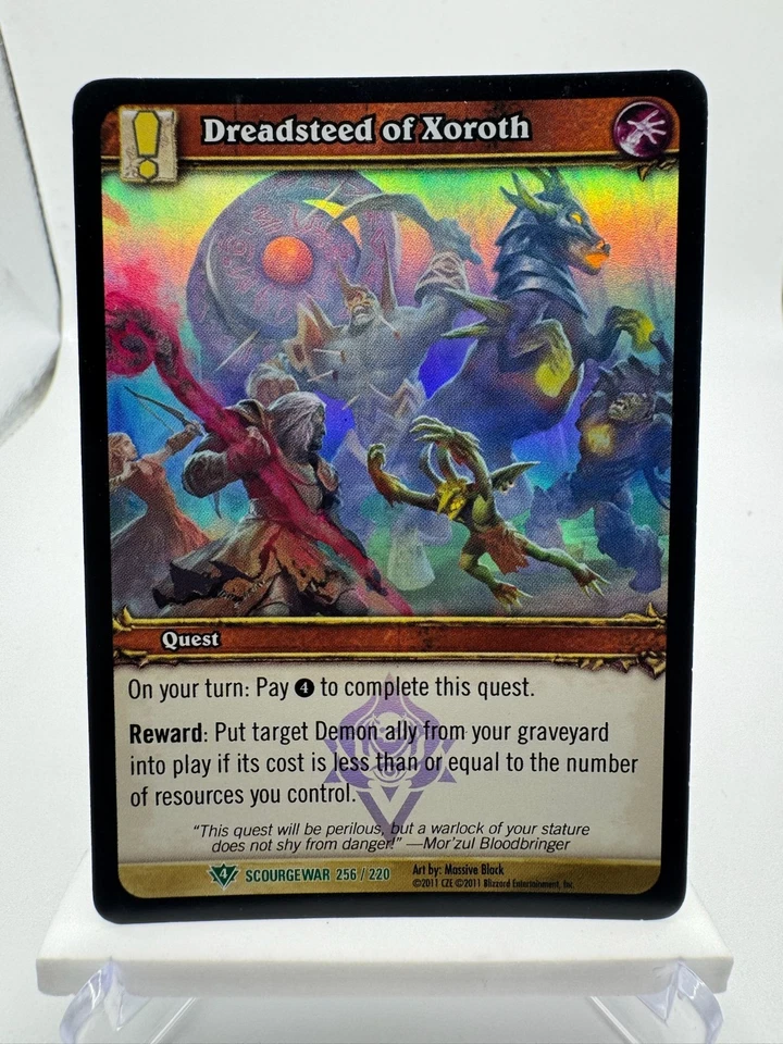 World of Warcraft TCG Foil Promo Scourgewar Dreadsteed of Xoroth - Image 1 of 1