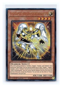 Utopic Onomatopoeia (PCR) #RA04-EN028 Quarter Century Stampede Yugioh - Picture 1 of 2