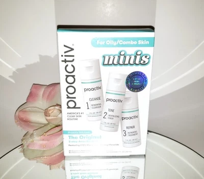 Proactiv Acne Cleanser Toner Treatment 3pc System Mini Set Starter Kit 3 x 1oz - Image 1 of 2