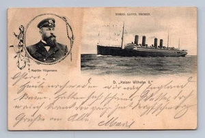 Antike Bremer AK Kaiser Wilhelm II Schiff Nordd Lloyd 1905 - Bild 1 von 2