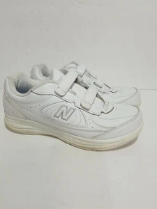 NEW BALANCE 577 WHITE LEATHER 2. STRAP WALKING LADIES 8.5 SHOES - Picture 1 of 5