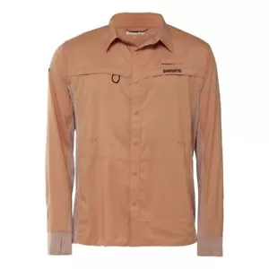 Shimano Pro Stretch Vented Fishing Burnt Orange - Picture 1 of 3