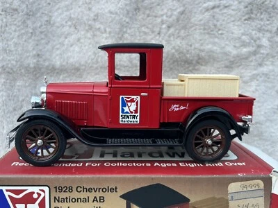Liberty 1928 Chevrolet National AB Pickup w/Crate load Sentry Hardware Coin Bank - Image 1 of 4