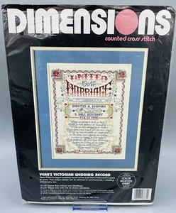 Kit de punto de cruz dimensiones (3675) disco de boda victoriano de Vera - Imagen 1 de 4