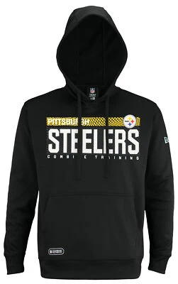 Sudadera con capucha pulóver medida New Era NFL para hombre Pittsburgh Steelers Foto 1 de 4
