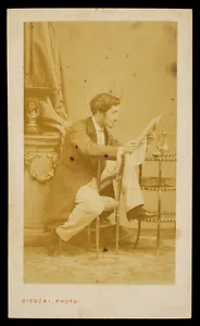 Royalty 1860s cdv DUKE OF MOUCHY Antoine Just Léon Marie de Noailles by DISDERI - Bild 1 von 2