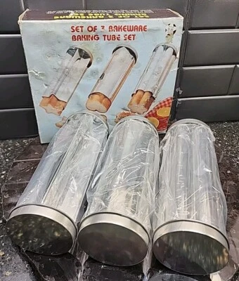 Set Of 3 Baking Tube Set Decorative Shapes From Bread & Cookie Dough Bakeware - Image 1 of 4