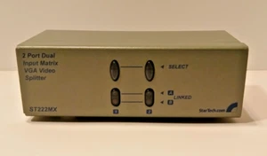 StarTech.com ST222MX 2 Port Dual Input Matrix VGS externer Video-Splitter - Bild 1 von 6