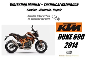 KTM  690 Duke  Service Repair Workshop Manual USB  2014 - Picture 1 of 11