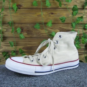 Converse Damen Hi Top Unisex Sneaker Beige Stoff Gr. 6,5 Medium Gently Used 2025 - Bild 1 von 7