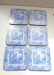 PIMPERNEL 6ER SET UNTERSETZER BLAU/WEISS SPODE DESIGN - OHNE BOX - Bild 1 von 4