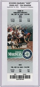 Ichiro Suzuki 200th HIT of 5th SEASON HOF Mariners Angels 9/30/2005 MINT Ticket - Picture 1 of 11