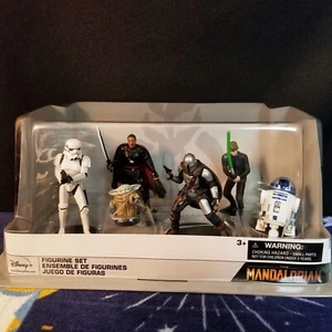 NUEVO Parques Disney Star Wars El Mandaloriano 6 piezas Figura Set Toppers Pastel - Imagen 1 de 2