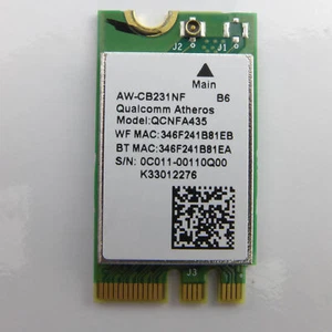 Atheros QCNFA435 PCI Express M.2 NGFF Wlan Modul + Bluetooth 4.1 802.11 ac/b/g/n - Afbeelding 1 van 2