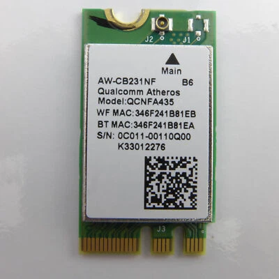 Atheros QCNFA435 PCI Express M.2 NGFF Wlan Modul + Bluetooth 4.1 802.11 ac/b/g/n - Bild 1 von 2