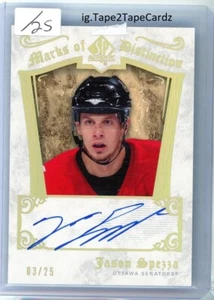 2005-06 Upper Deck SP Authentic Marks Of Distinction /25 Jason Spezza Auto - Picture 1 of 2