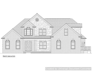 Full Set of two story 5 bedroom house plans 3,557 sq ft  - Picture 1 of 8