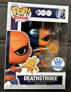FUNKO POP! DC DEATHSTROKE #477-BRAND NEW-FREE DELIVERY - Picture 1 of 6