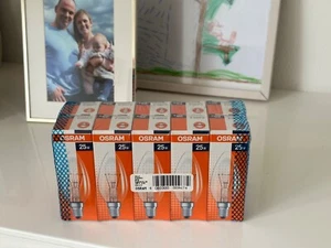 produziert in der EU (!), 10 x OSRAM Glühbirne 25 W klar, Kerze, E14, dimmbar - Bild 1 von 5