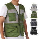Outdoor Military Vest Breathable Multi Pocket Mesh Fishing Vest Clothing Supply
