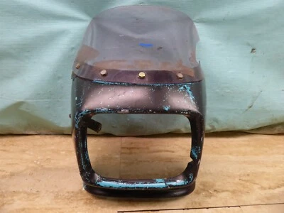 Carenado de bikini delantero de fibra de vidrio Kawasaki GPZ750 GPZ1100 1981-82 negro PL1008+ Foto 1 de 4