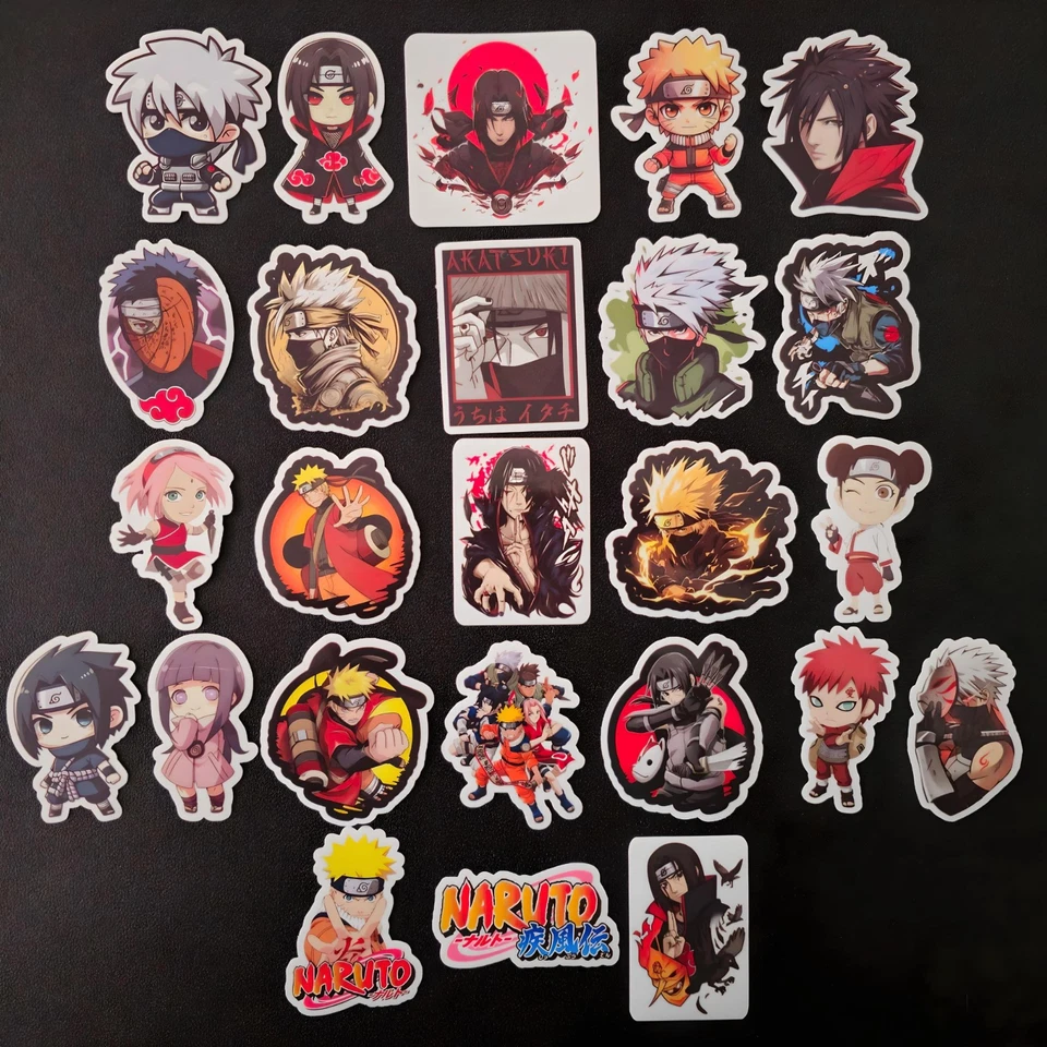Pegatinas de vinilo Naruto anime manga Chibi Shippuden Hinata Sasuke arte Itachi Foto 1 de 1