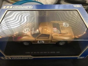 Universal Hobbies Eagles Race 1:18 Ford GT 40 Oro Gold 24h LeMANS 1966 - Picture 1 of 2