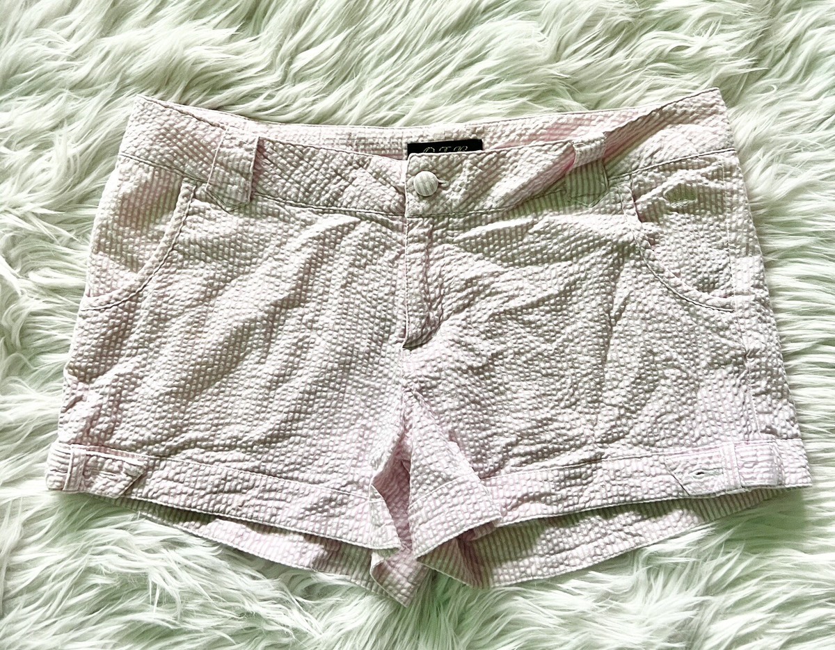 Lioness Striped Early Riser Sleep Shorts Blue Stripe Curve