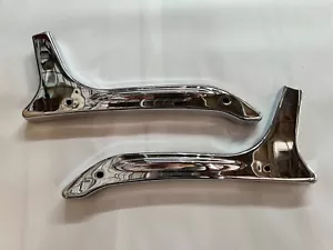 06 Yamaha XV1700 Road Star Back Rest Sissy Bar Mount Brackets Fender Chrome - Picture 1 of 8