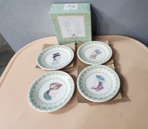 Juego de 4 platos de cerámica Pfaltzgraff The Circle of Kindness Topsy Turvy de 6' - Imagen 1 de 6