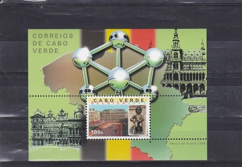Cape Verde philatelic expo belgica mnh sheet 2011 Cover