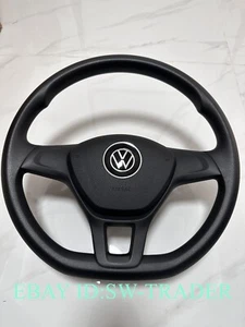 Volkswagen Flat Bottom Steering Wheel GOLF POLO CADDY T5.1 T6 PASSAT JETTA UP - Picture 1 of 5