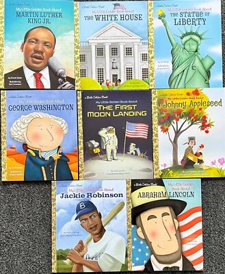 THIS IS AMERICA Boxed Set of 8 My Little Golden Books Grades K-2 - Image 1 of 4