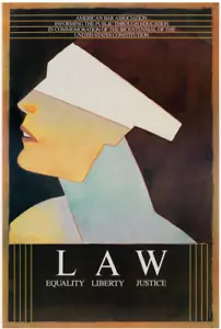 Poster originale d'epoca Law American Bar Association Milton Glaser 1987 - Foto 1 di 1