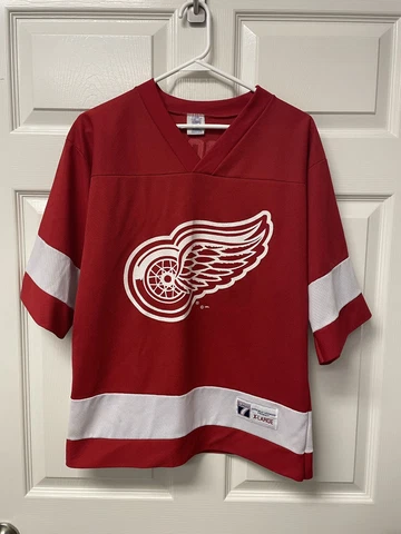 NHL Detroit Redwings Federico Jersey, Youth XL Logo 7 Brand Cover