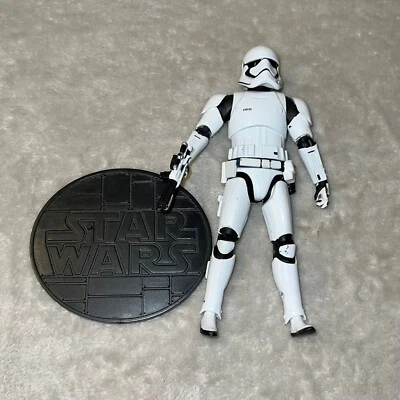 FIRST ORDER STORM TROOPER ~ DISNEY STORE ~ DIE CAST (STAND & GUN) ~ COMPLETE - Image 1 of 2