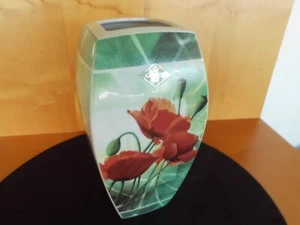 Vase eckig Mohn Heigl Idylie Kaiser 20 cm Höhe Neu - Bild 1 von 2