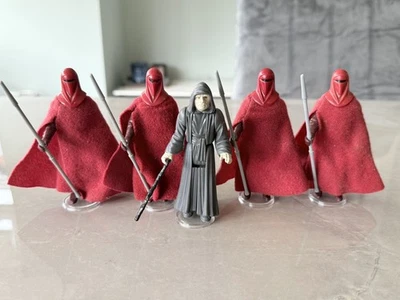 Vintage Star Wars Emperor Palpatine & Imperial Guard Figures x 4 Job lot Bundle - Image 1 of 4