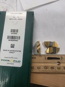 TOOL FLO FLG-3125R GP50C Top Notch .125 wide carbide groove inserts, 3PCS - Picture 1 of 4