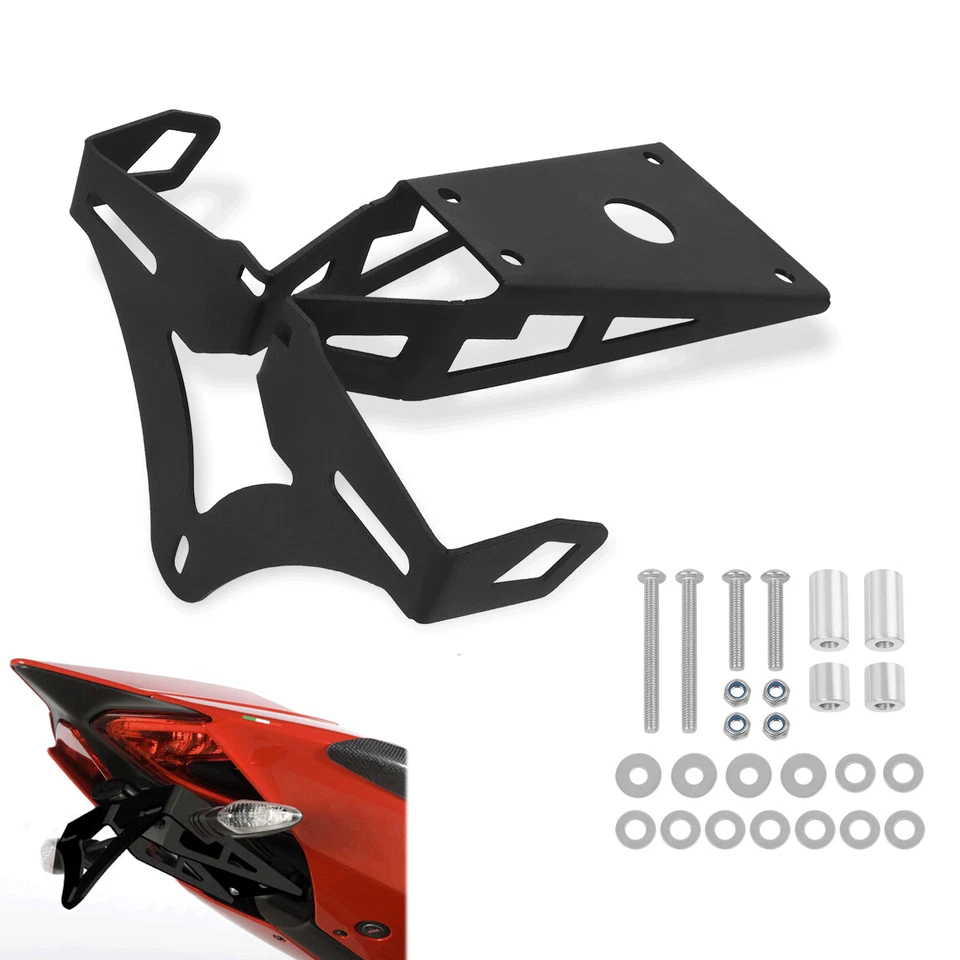 Eliminador de guardabarros con soporte de matrícula para Ducati 899 959 1199 1299 Panigale S R Foto 1 de 4