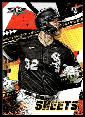 2022 Topps Fire Gavin Sheets #77 Baseball Card RC Chicago White Sox - Image 1 of 2
