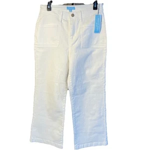 Draper James RSVP White Slash Pockets Wide Leg Pants Size 10 Women’s - Bild 1 von 6