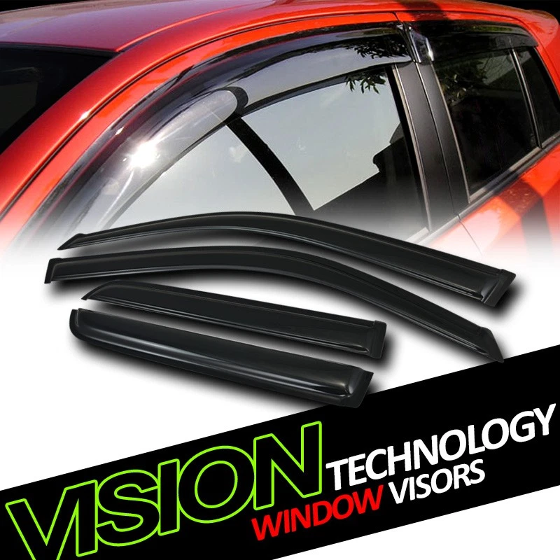 Protector de lluvia/viento para Toyota 4Runner 03-09 ventilación oscura sombra deflector viseras de ventana Foto 1 de 2