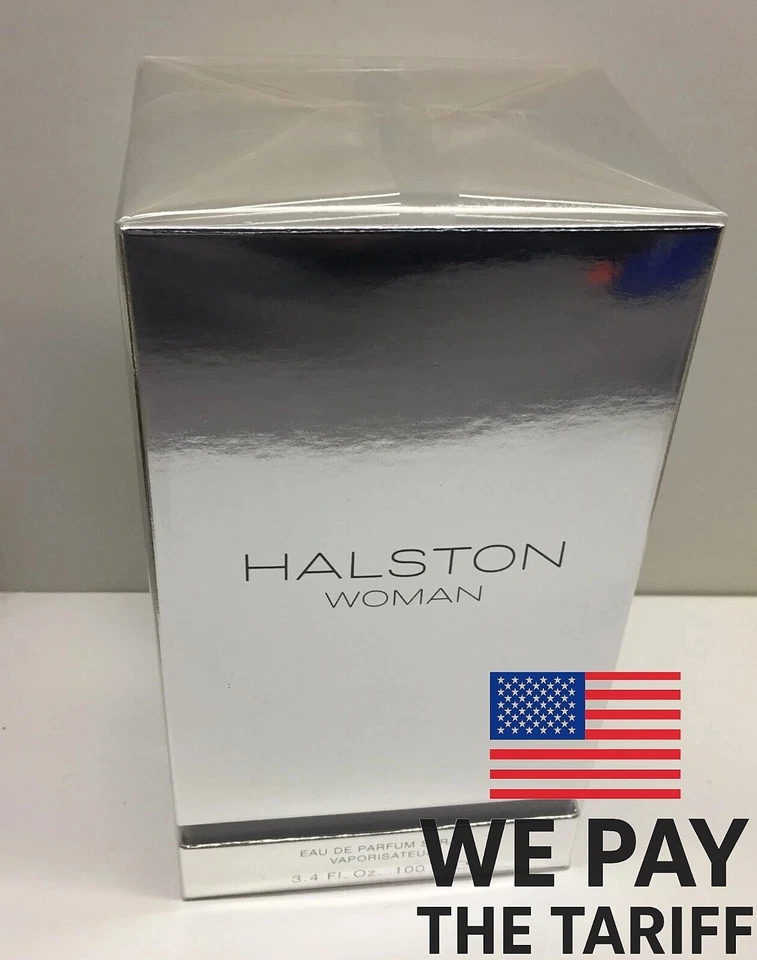 Halston Woman Eau de Parfum 3.4OZ 100ml EDP Perfume Botella Plata Nueva Caja Sellada Foto 1 de 4