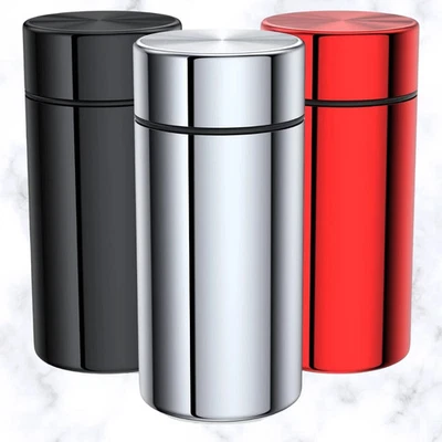 Tarro de almacenamiento de aluminio portátil paquete de 3, contenedor hermético a prueba de olores, agua de metal Foto 1 de 4