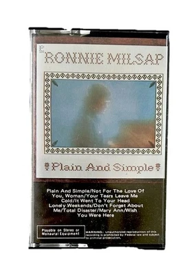 RONNIE MILSAP Plain And Smiple Cassette Tape VG Country Music - Image 1 of 4