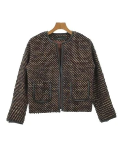 JOURNAL STANDARD Collarless Jackets Dark RedxNavyxBeige(Patterned) 2200582643048 - Picture 1 of 6