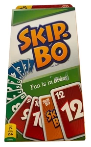 Mattel Skip Bo Card Game Family Game For 2-6 Players Ages 7 and Up Strategy Fun - Picture 1 of 6